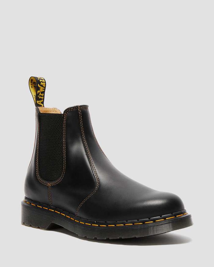 Dr Martens Chelsea Boots Herre Svart 2976 Abruzzo Læder 7158GBSDK